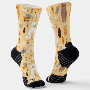 Adorable Bear Pattern Socks