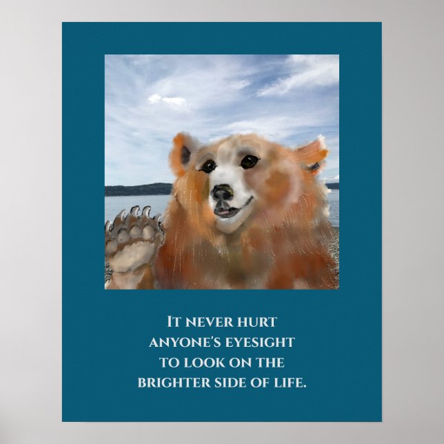 Adorable Bear Print, Value Poster Paper (Matte) (Front)