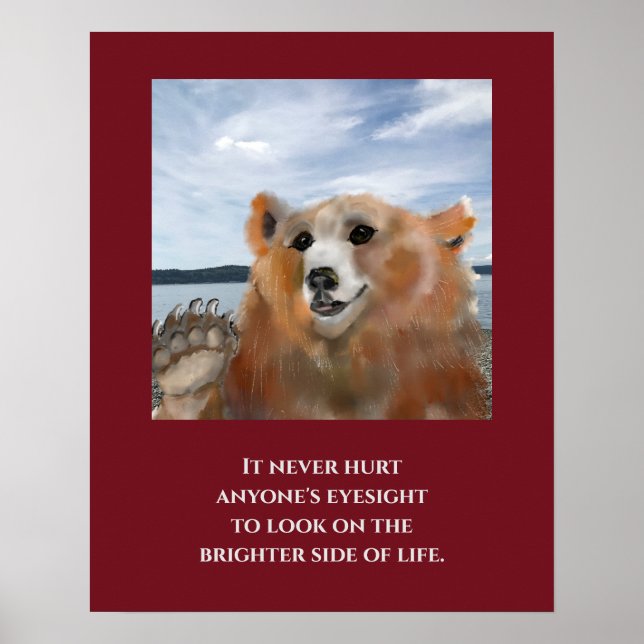 Adorable Bear Print, Value Poster Paper (Matte) (Front)