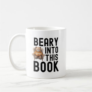 Adorable Bear Reading Book Lover Quote Coffee Mug