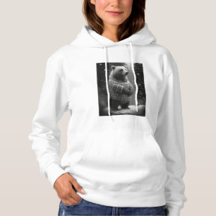 Adorable Bear Wearing a Cozy Sweater