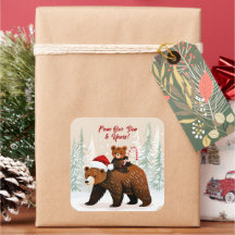 Adorable Bears and Festive Message