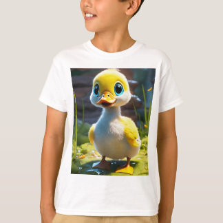 Adorable Bébé Canard Imprimé T-shirt pour enfants