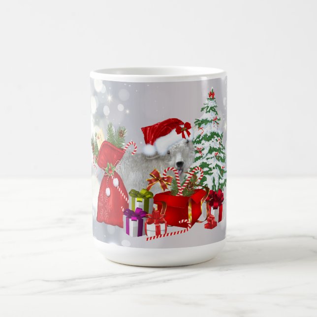 Adorable bébé fille scène de chèvre Mug (Centre)