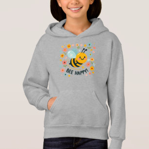 Adorable Bee Happy Hoodie Kids