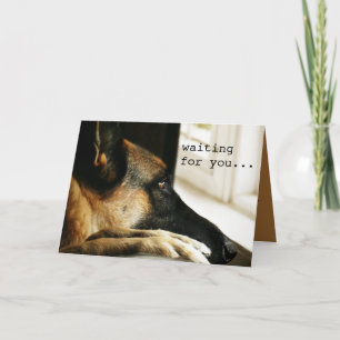 Adorable berger allemand Carte Saint-Valentin