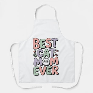 Adorable Best Cat Mom Ever All-Over Print Apron