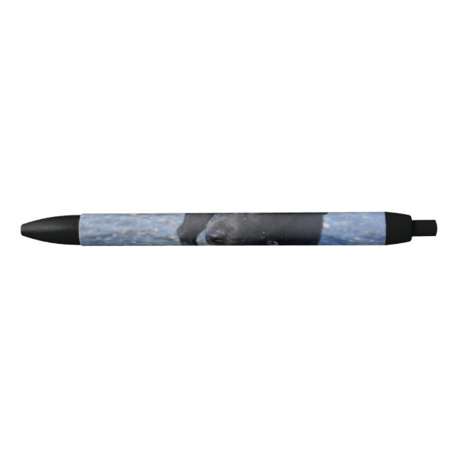 Adorable Black Lab Puppy Dog Ink Pen (Front)