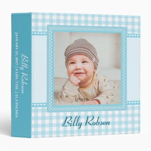Adorable bleu bébé garçon Photo Album 3 Classeur a