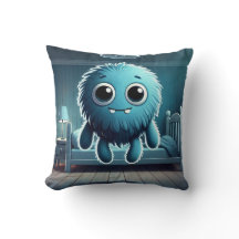 Adorable Blue Fluffy Creature