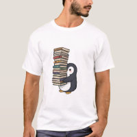 Adorable Bookworm Penguin