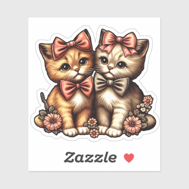 Adorable Bow-Tied Kittens (Sheet)