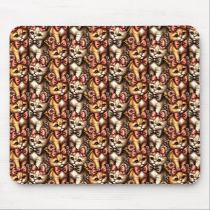 Adorable Bow-Tied Kittens Mouse Pad