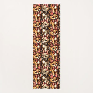 Adorable Bow-Tied Kittens Yoga Mat