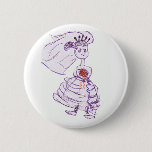Adorable Bride 2 Inch Round Button