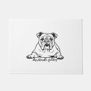 Adorable Bulldog Doormat
