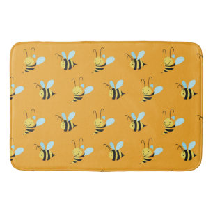 Adorable Bumble Bee Pattern Bath Mat