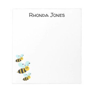 Adorable Bumble Bees Notepad