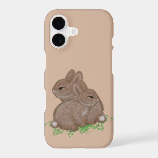 Adorable Bunnies in Clover (Back)