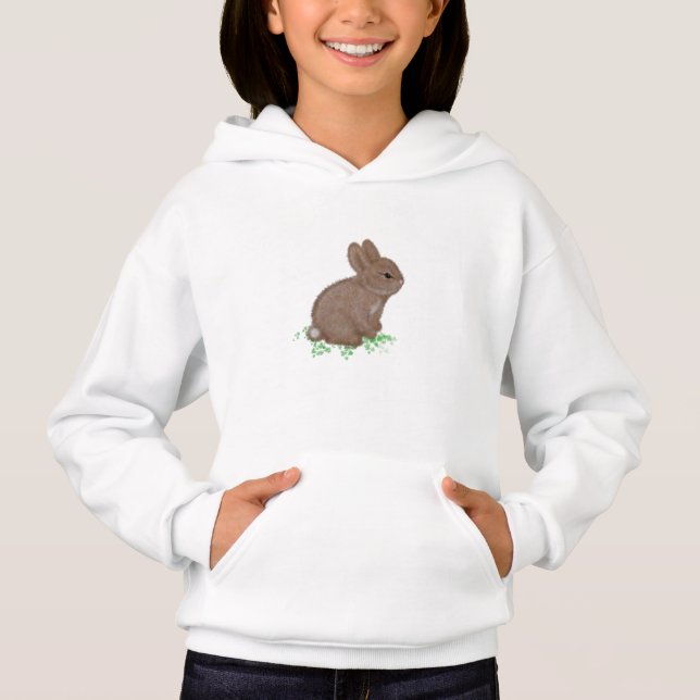 Adorable Bunny in Clover (Front)