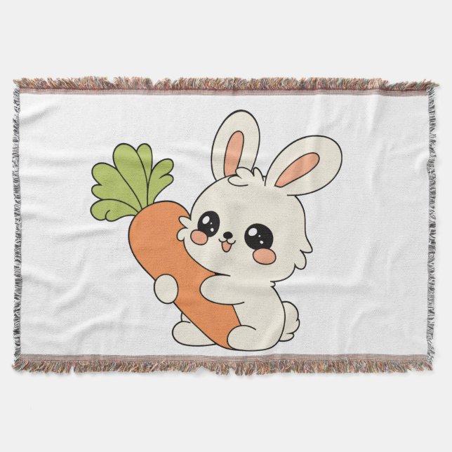 Adorable Bunny Kid Blanket (Front)