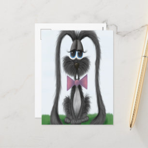 Adorable Bunny Rabbit Holiday Postcard