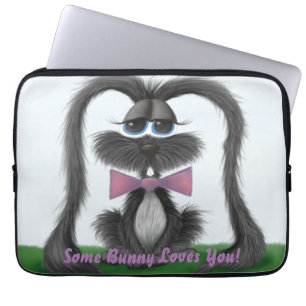 Adorable Bunny Rabbit Laptop Sleeve