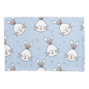 Adorable Bunny Rabbit Pattern Pillowcase