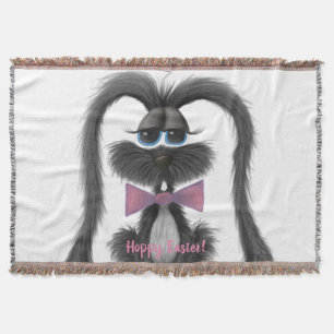 Adorable Bunny Rabbit Throw Blanket