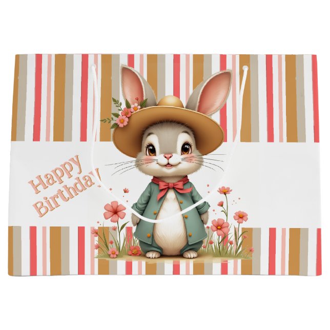 Adorable Bunny sac d'anniversaire (Devant)