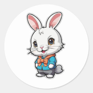 Adorable Bunny Sticker - A Hopping Good Time