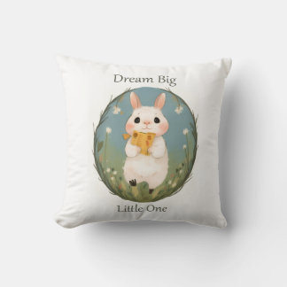 adorable bunny throw pillow