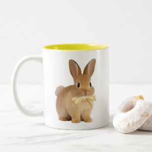 Adorable Bunny Yellow Mug 