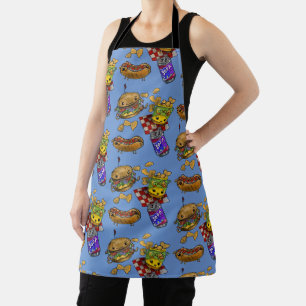 Adorable Burgers and Dogs Apron