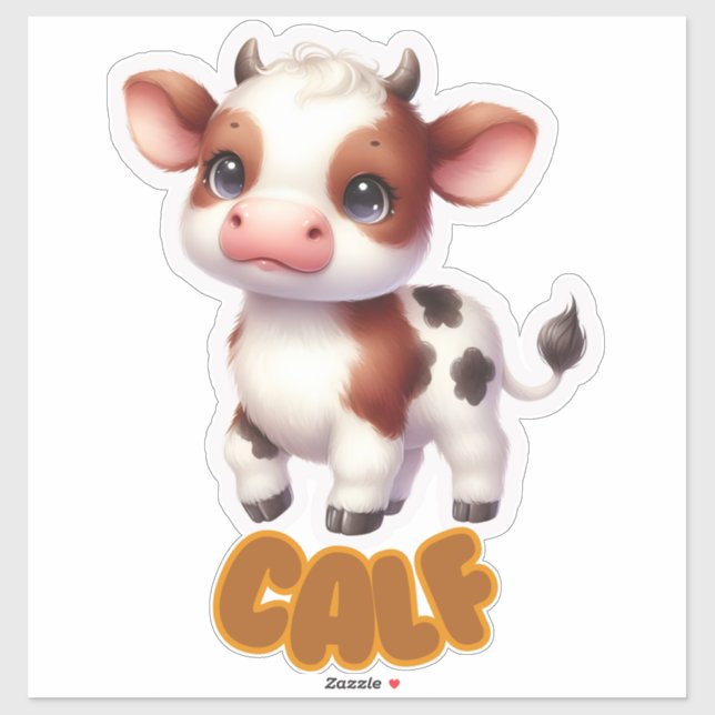 Adorable Calf  for Nursery (Sheet)