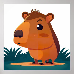 Adorable capybara  poster