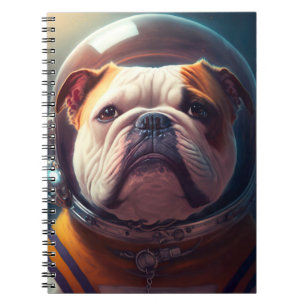 Adorable Carnet d'astronautes Bulldog