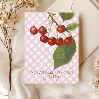 ADORABLE CARTES POSTALES CHERRY PERSONNALISABLE