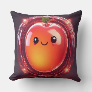 Adorable Cartoon Mango Throw Pillow