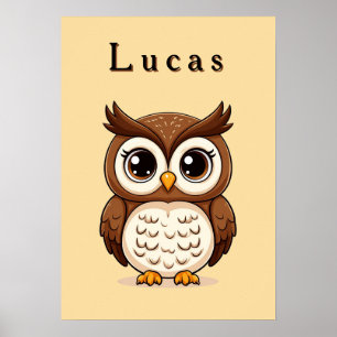 Adorable Cartoon Owl 🦉✨ Cozy Nursery Decor