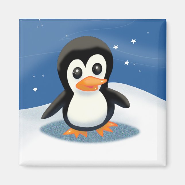 Adorable Cartoon Penguin Magnet (Front)