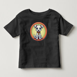 Adorable Cartoon Puppy Toddler T-shirt