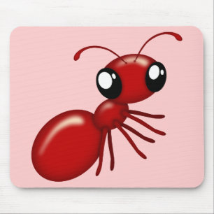 Adorable Cartoon Red Ant Mousemats Mouse Pad