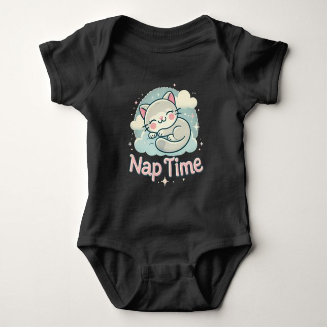 Adorable Cat Baby Bodysuit (Front)
