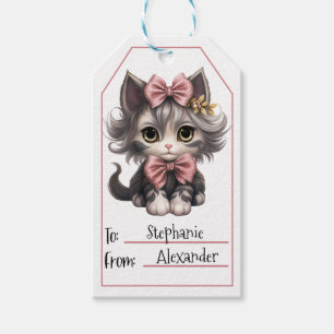 Adorable Cat Gift Tag – Cute Pet-Themed (5)