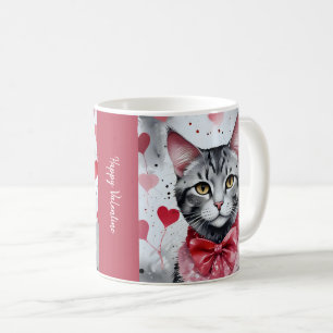 Adorable Cat in Disguise - Purrfect Valentine Fun Coffee Mug