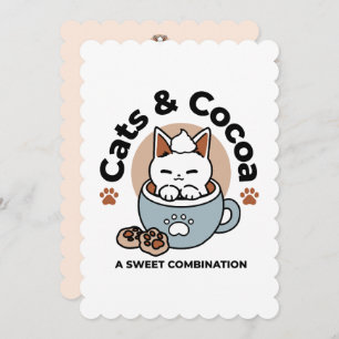 Adorable Cat in Mug Holiday Design - Cat & Cocoa