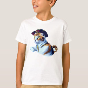 Adorable Cat in Pirate Hat T-Shirt