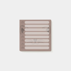 Adorable Cat Personalized Post-it Notes