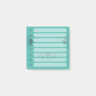 Adorable Cat Personalized Post-it Notes